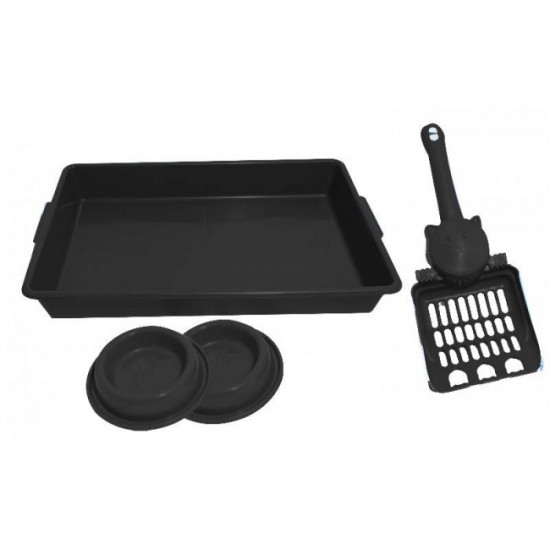 KIT GATO POWERPETS POP 4X1 BLACK C/10UN