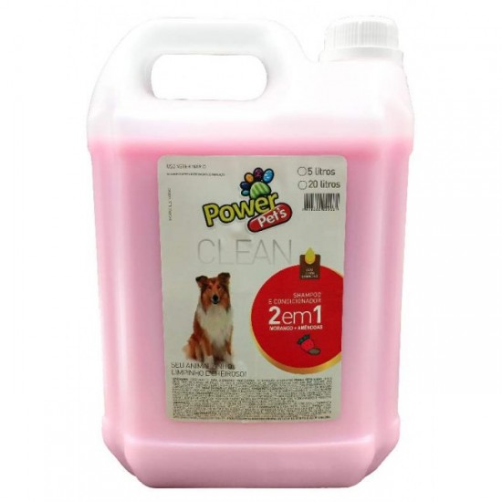 SHAMPOO POWERPETS MORANGO C/AMEND 5L