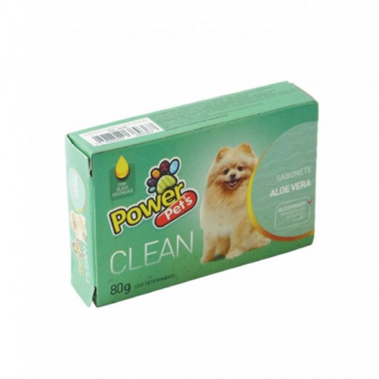 SABONETE POWERPETS ALOE E VERA 80G