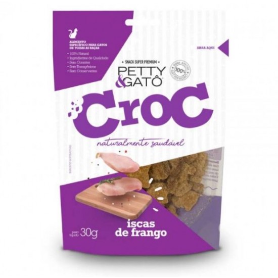 PETTY E GATO CROC ISCAS DE FRANGO 30G