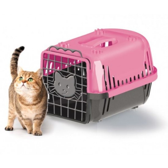 CAIXA TRANSP POWERPETS GATO N 1 ROSA