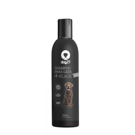 SHAMPOO PREMIUM P/CAES DOG27+BLACK 500ML