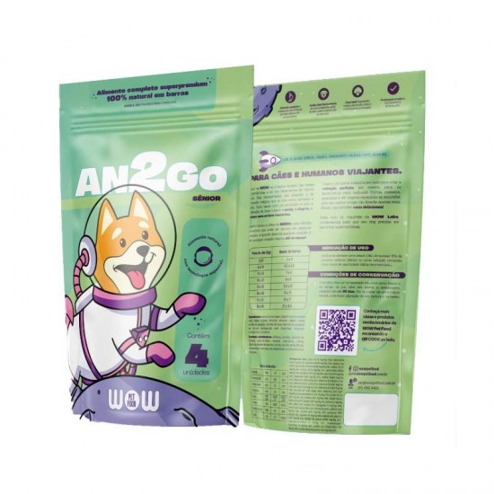 ALIMENTO NATU AN2GO SENIOR 60G P/CAES