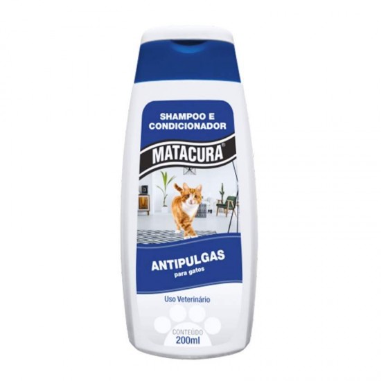 SHAMPOO ANTI PULGAS P/GATOS 200ML-MATACU