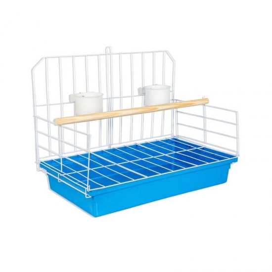 GAIOLA PAPAGAIO MEDIA AZUL-761-JEL PLAST