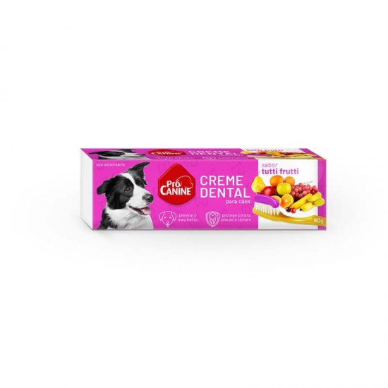 CREME DENTAL PROCANINE TUTTI-FRUTTI 60G