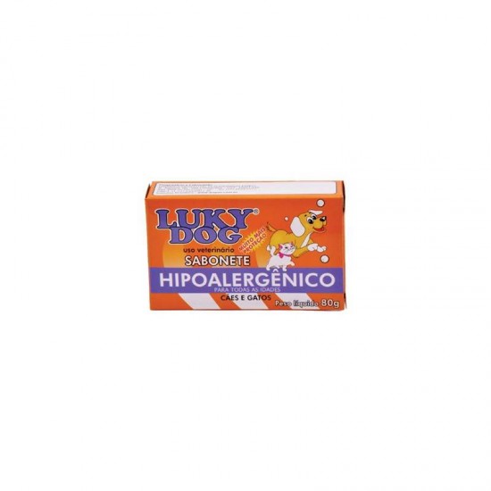 SABONETE LUCKY DOG HIPOALERGENICO 80 GR.