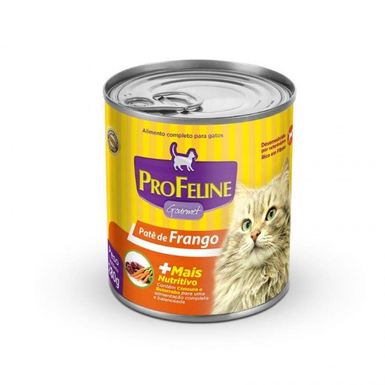 PROFELINE LATA 280G GATOS FRANGO C/12