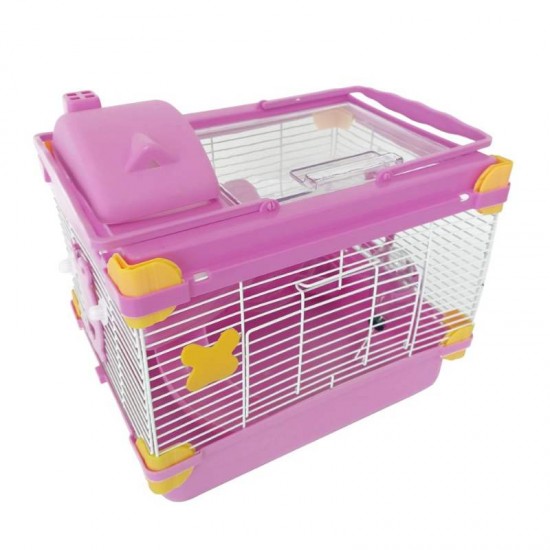 GAIOLA HAMSTER VIP ACRILIC ROSA - 11122