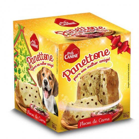 PANETTONE CARNE 80G CX C/57UN-PRO