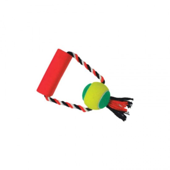 PUSH DOG MADEIRA C/ 1 BOLA DE TENIS -R63