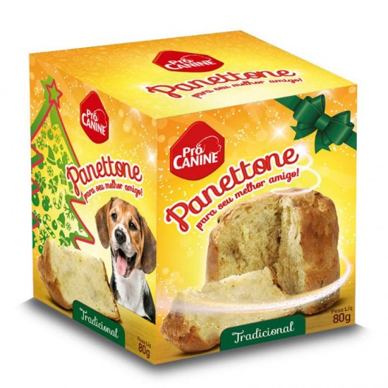 PANETTONE TRADICIONAL 80G CX C/57UN-PRO 