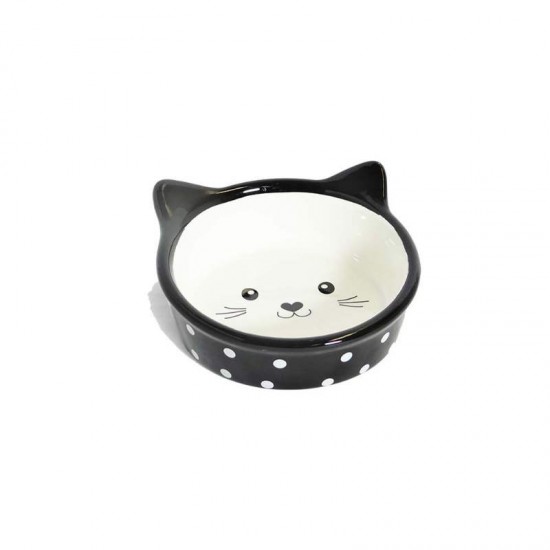 COMED.PORCELANA FACECAT PRETO 200M-11155