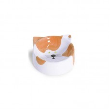 18719 - COMED.PORCELANA GATO LARANJA 250ML-11165