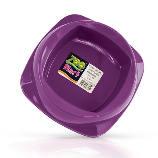 COMEDOURO DUPLO ZOOPLAST GD.ROXO R.644