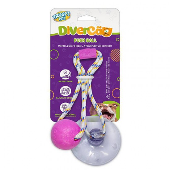 BRINQUEDO PUSH BALL ROSA-TRUQYS