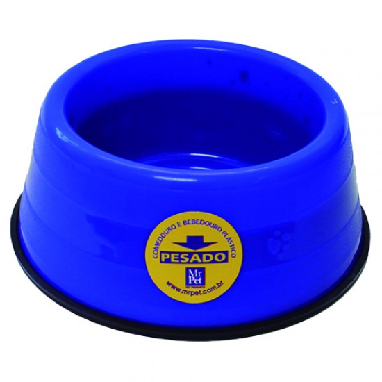 COMEDOURO PESADO FILH.PEQ 300ML-AZUL