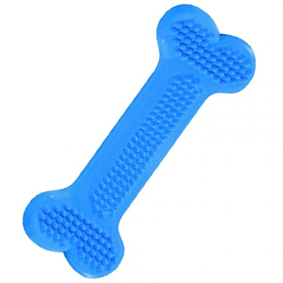 OSSO MASSAGEADOR DENTAL FLEX 10CM-AZUL