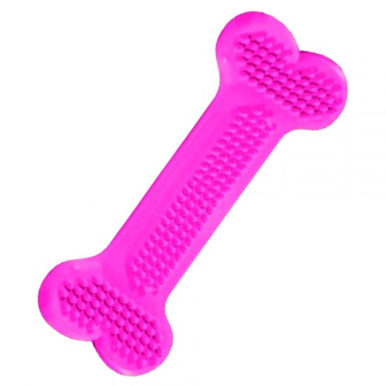 OSSO MASSAGEADOR DENTAL FLEX 10CM-ROSA