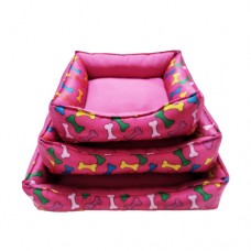 20230 - CAMA RETANGULAR NYLON 3 PECAS-ROSA