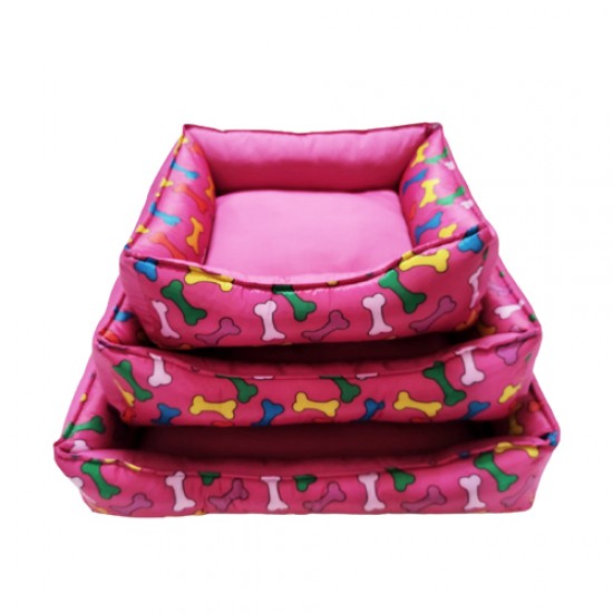 CAMA RETANGULAR NYLON 3 PECAS-ROSA