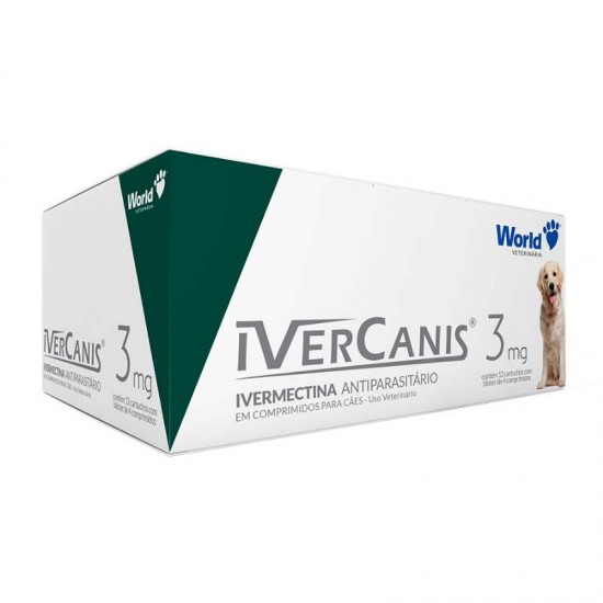 IVERCANIS 3MG - 15KG - CAIXA C/12 UNID.