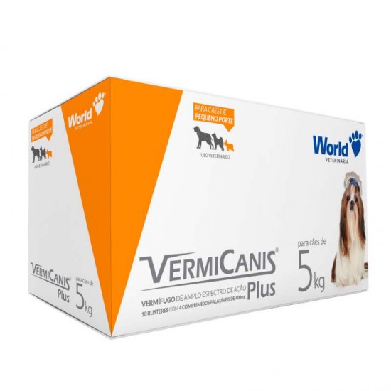 VERMICANIS 400MG-5KG-DISPLAY 10X4 COMPR.