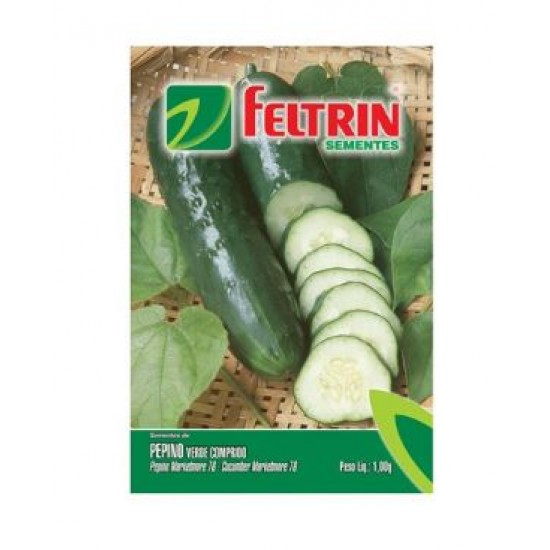 SEMENTE PEPINO VERDE COMPRIDO 25 X 1,2G