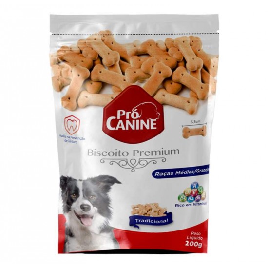 BISCOITO PROCANINE RACAS MED/GRD 200G