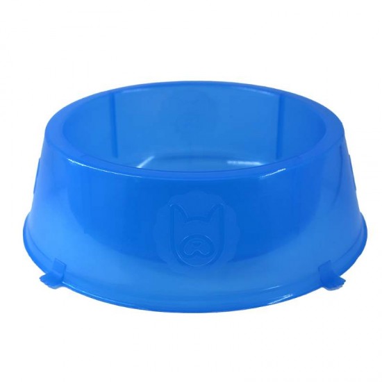 COMEDOURO PLASTICO PATINHAS 1LT-AZUL