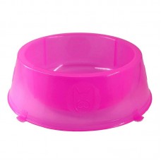 22183 - COMEDOURO PLASTICO PATINHAS 1LT ROSA