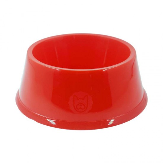 COMEDOURO PLASTICO 300ML VERMELHO-LILO