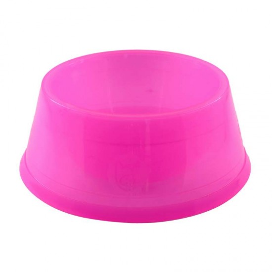 COMEDOURO PLASTICO 300ML ROSA-LILO