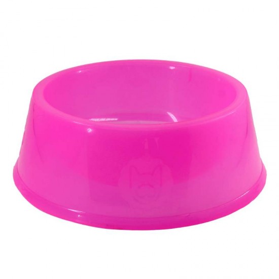 COMEDOURO PLASTICO 750ML ROSA-LILO