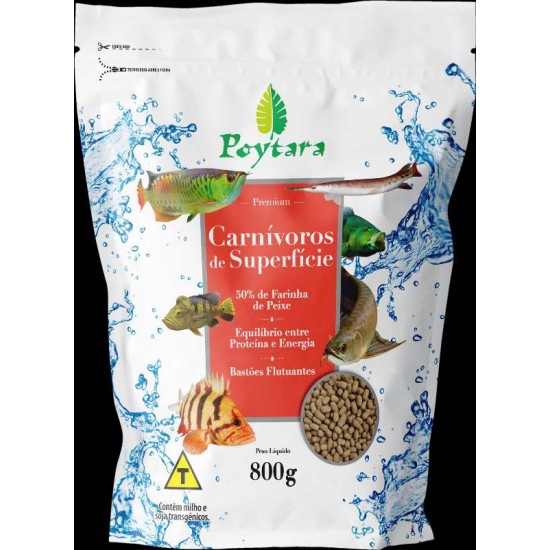 POYTARA CARNIVOROS SUPERFIC BAGZIP 800G