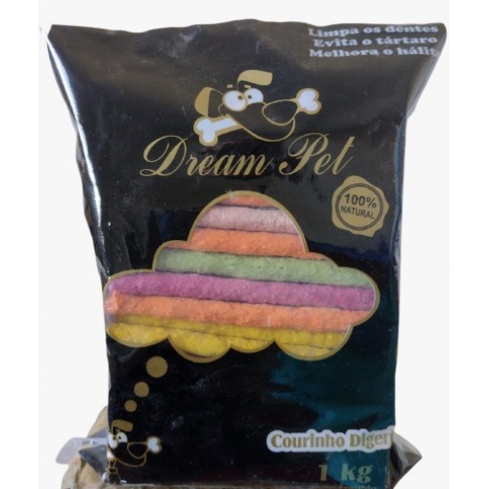 OSSO PALITO COLORIDO DREAM PET 08 MM 1KG