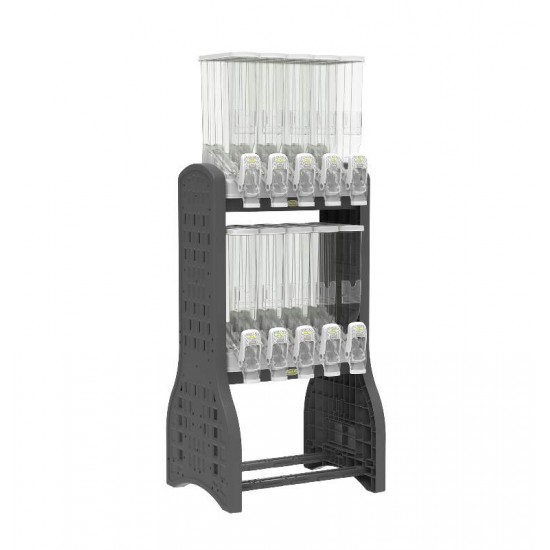 DISPENSER PRO 10X25L CINZA/DISPLAY PRETO
