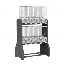 21956 - DISPENSER PRO 10X40L CINZA/DISPLAY PRETO