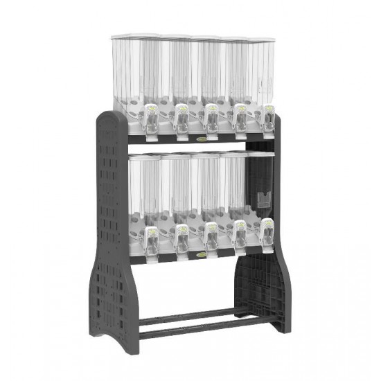 DISPENSER PRO 10X40L CINZA/DISPLAY PRETO