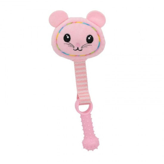 PELUCIA RATINHO ROSA C/TPR 25CM-PETMART