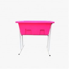 16879 - BANHEIRA PLASTICA C/SUPORTE-ROSA