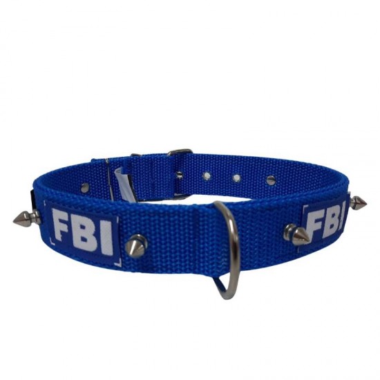 COLEIRA FBI C/CRAVO N.10-AZUL