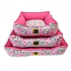 24065 - CAMA QUADRADA SUPER 3 PECAS-ROSA