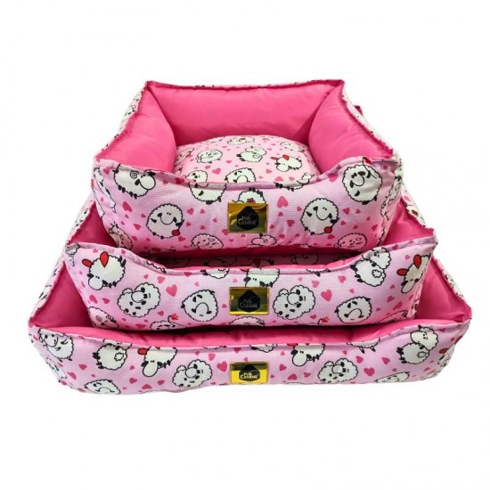 CAMA QUADRADA SUPER 3 PECAS-ROSA