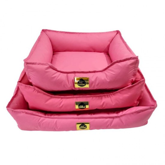 CAMA RETANGULAR IMPERMIAVEL 3 PECAS-ROSA