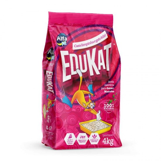 AREIA P/GATOS EDUKAT 5 X 4 KG