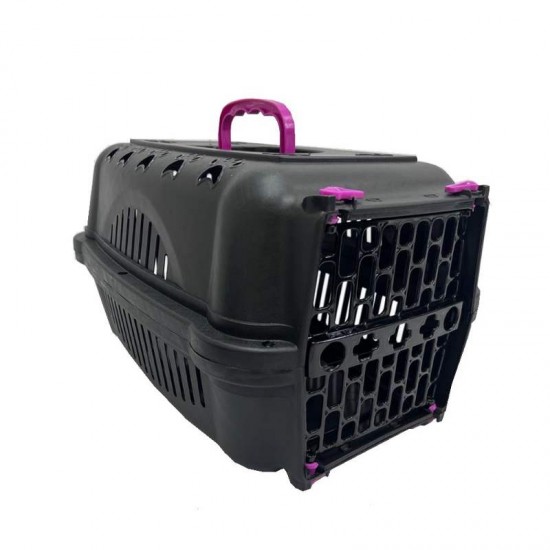 CAIXA TRANSP. DURAPETS N 2-BLACK/LILAS