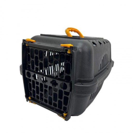 CAIXA TRANSP. DURAPETS N 3-BLACK/AMARELO