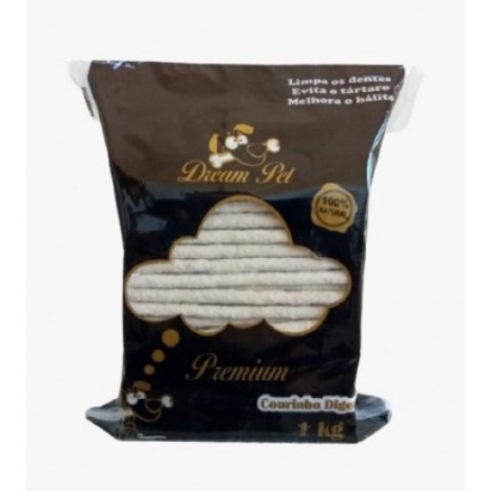 OSSO PALITO BRANCO DREAM PET 15 MM 1KG