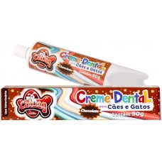 0592 - CREME DENTAL CHOCOLATE 90 GR - CAT DOG